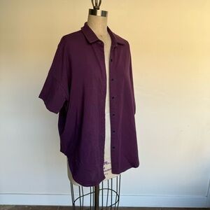 Purple Rag & Bone Button Up Shirt
